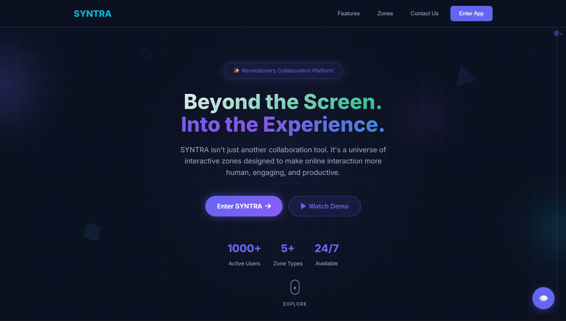 Syntra project screenshot 2